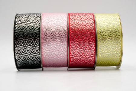 Silver Zigzag Pattern Ribbon - Silver Zigzag Pattern Ribbon